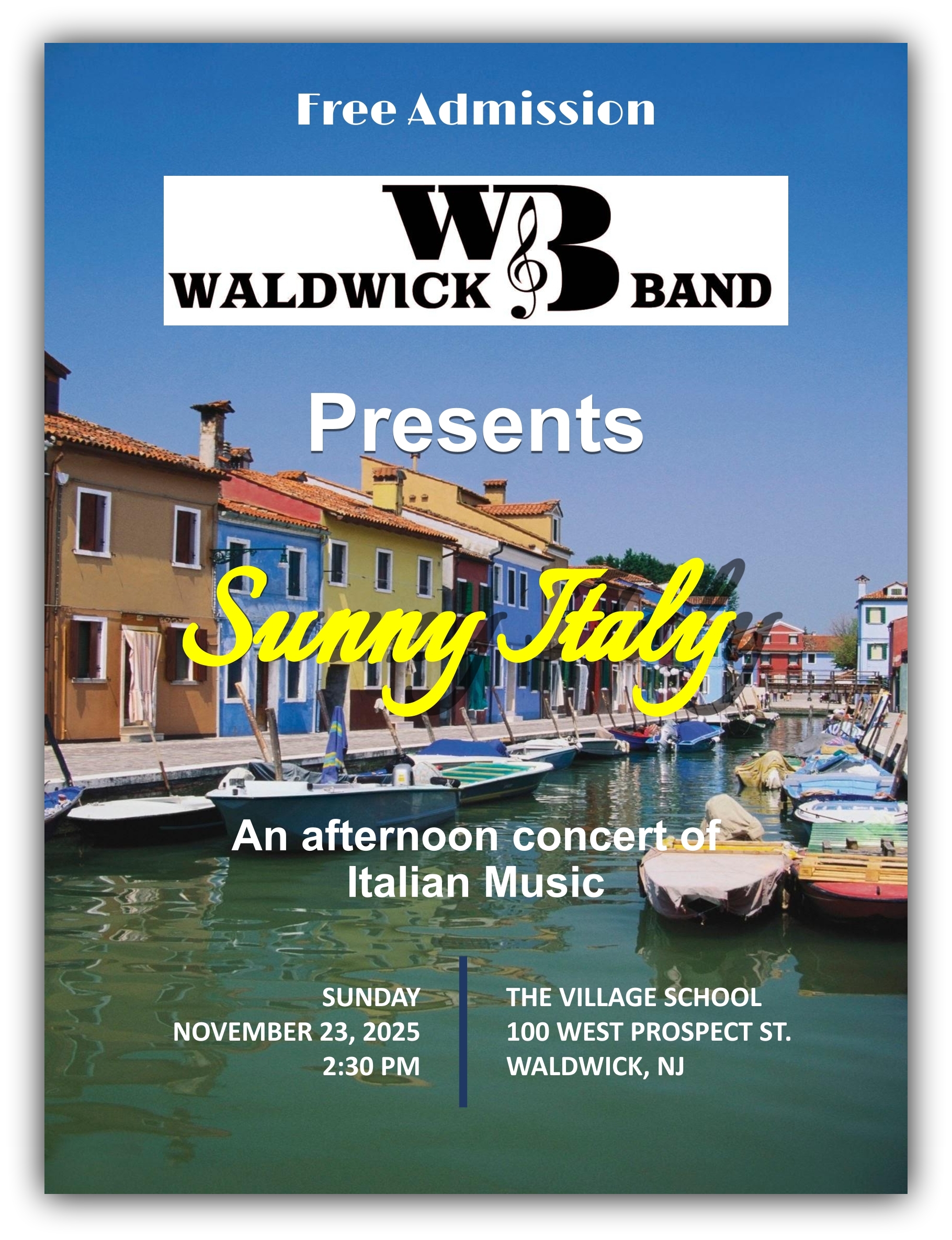 poster for next concert