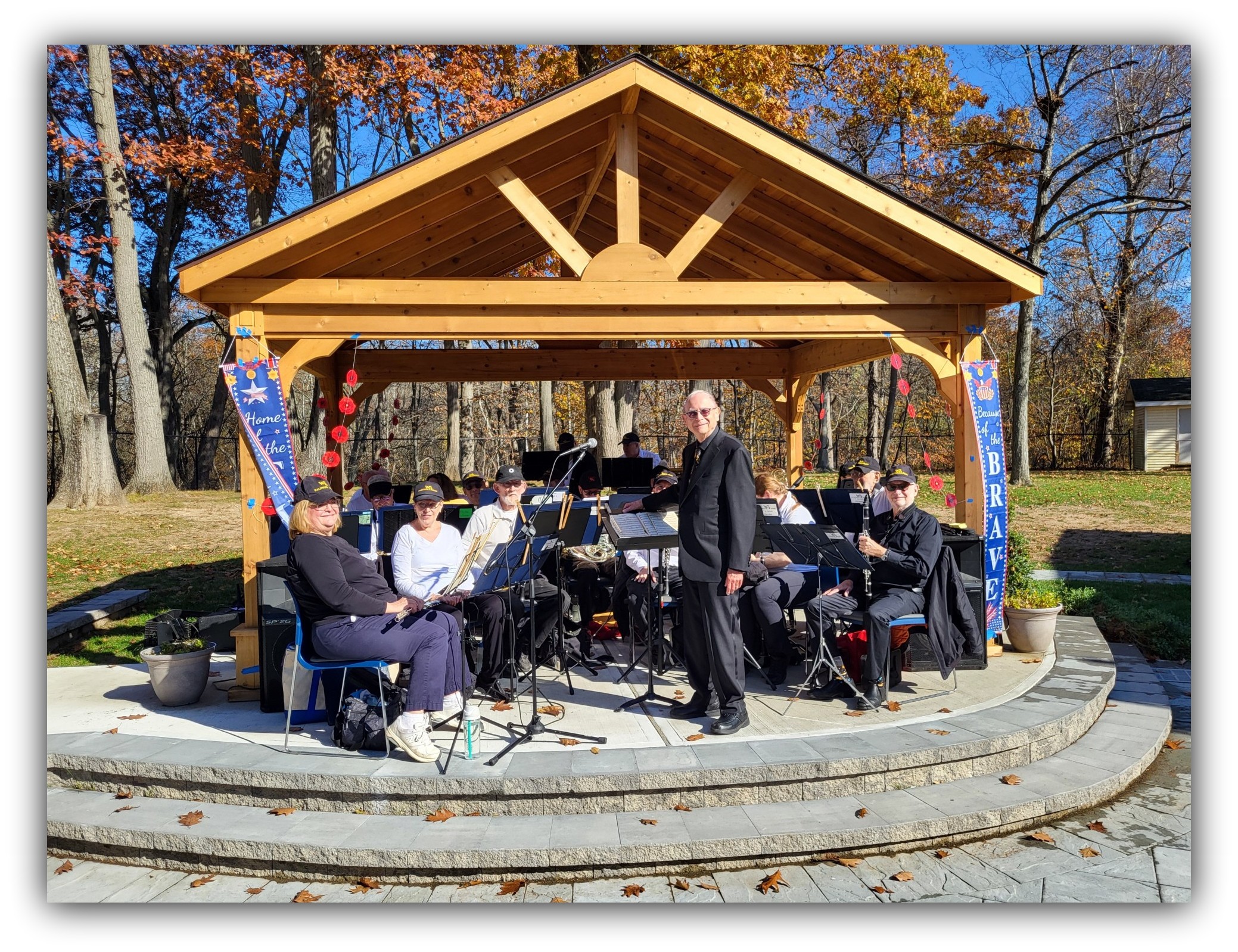 Photo of band at concert