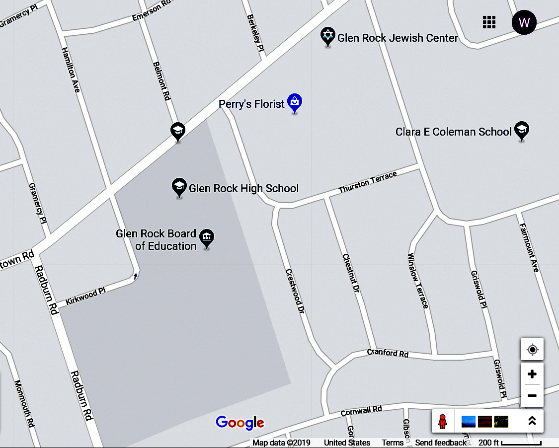 map of glen rock high school
