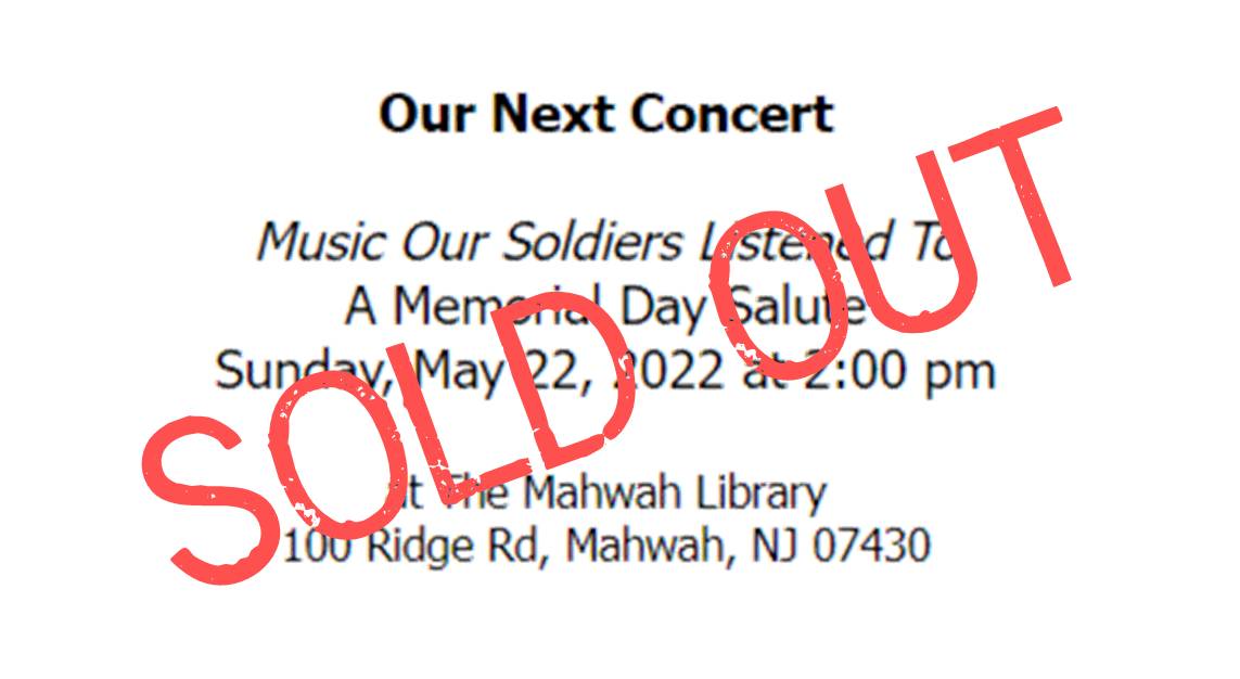 concert is sold out